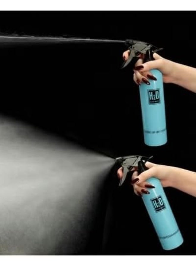 زجاجة رذاذ ماء ناعمة سعة 500 مل - بخاخ ماء فارغ متعدد الأغراض للشعر المجعد، وتصفيف الشعر، والاستخدام في الصالونات ومحلات الحلاقة، والعناية بالنباتات، والتنظيف اليومي - أزرق فاتح - Image 4